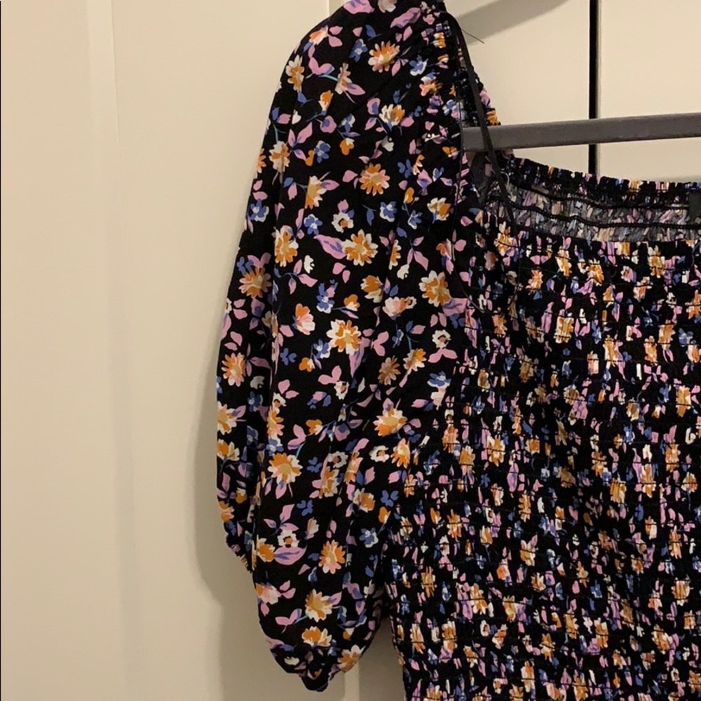 Size 10, ASOS (New Look) Smocked Blouse - Picture 3 of 4